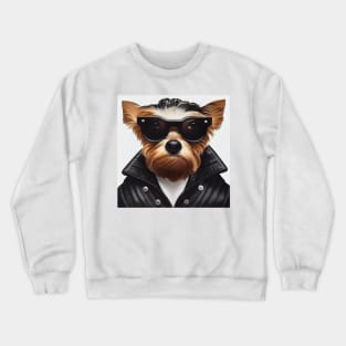 Rebel Yorkie like James Dean Crewneck Sweatshirt